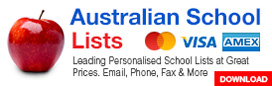 Australian School Lists Banner